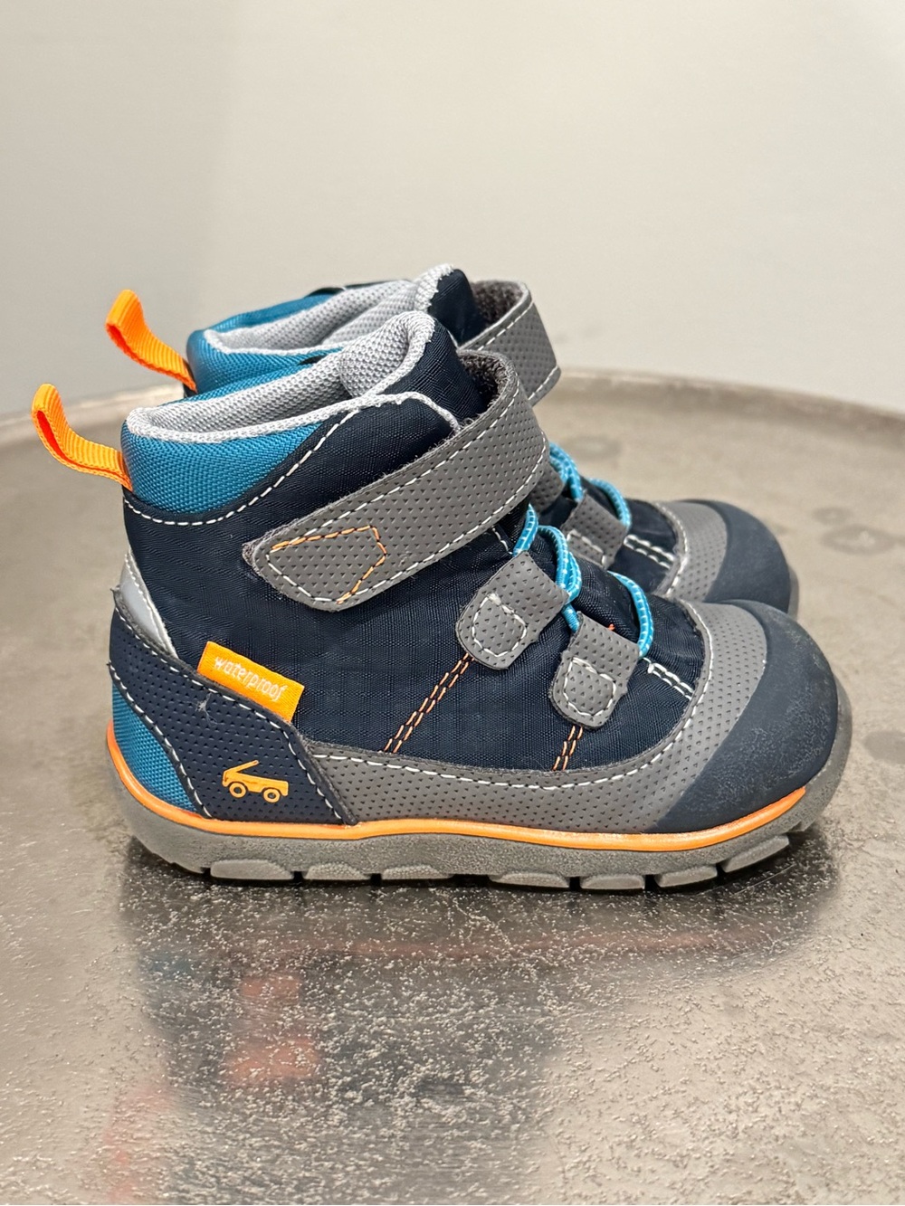 See Kai Run Atlas II Waterproof Insulated Toddler Boots – Navy/Gray